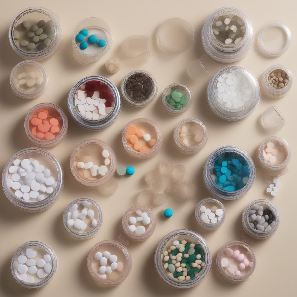 Various Round Pill Dispensers