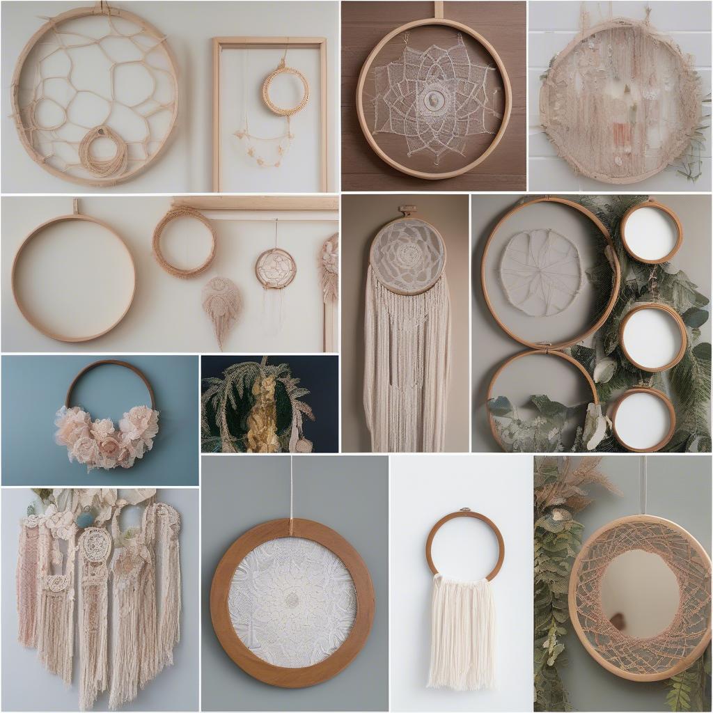 Inspiring Craft Ideas Using Round Wooden Frames