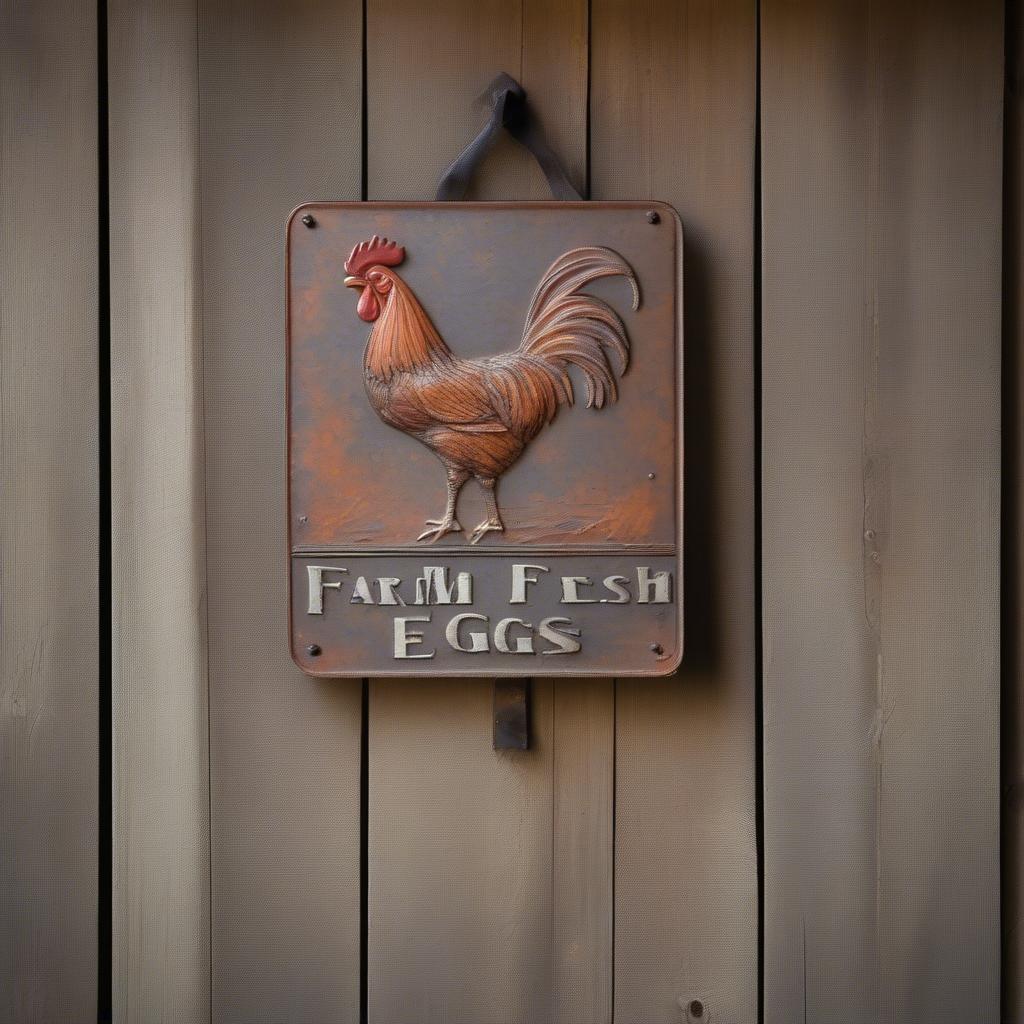 Rustic Barn Metal Sign Farmhouse Decor