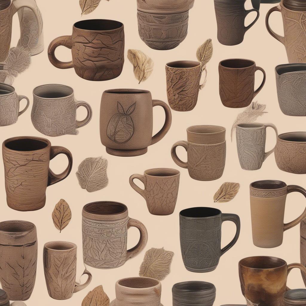 Variety of Rustic Coffee Mug Designs