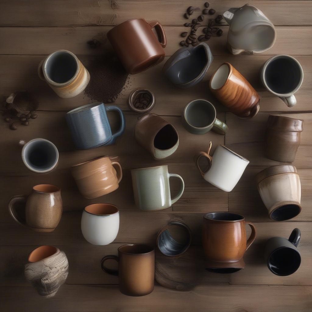 Different Rustic Coffee Mug Materials