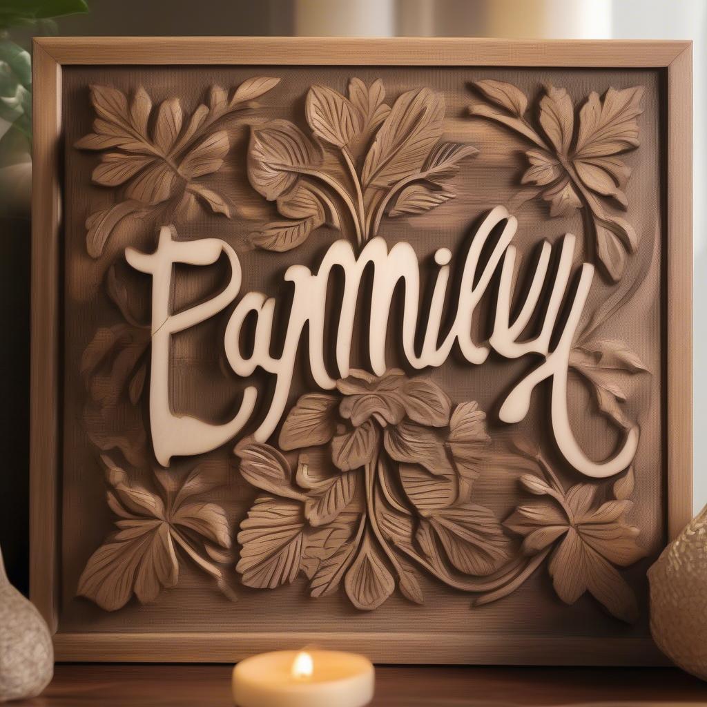 Rustic Family Wall Plaque