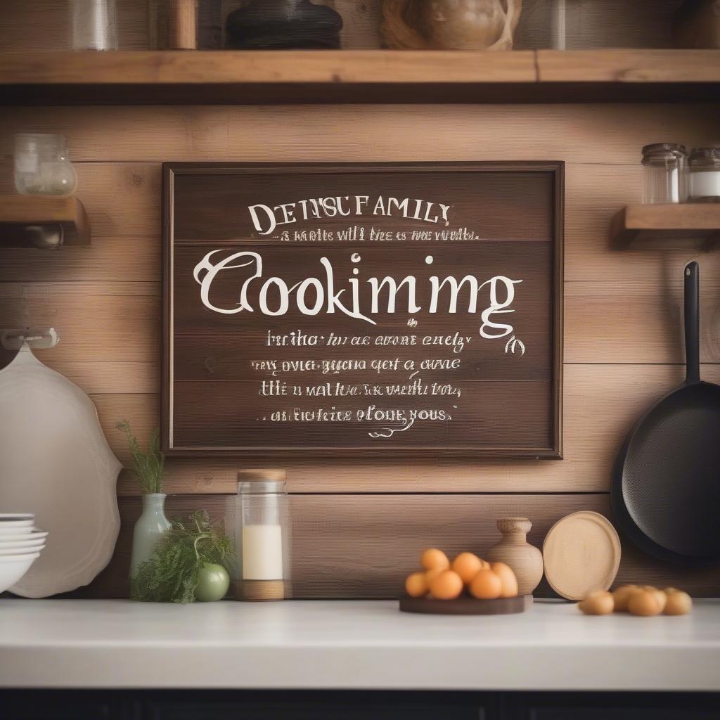 Rustic Kitchen Sign Wall Decor