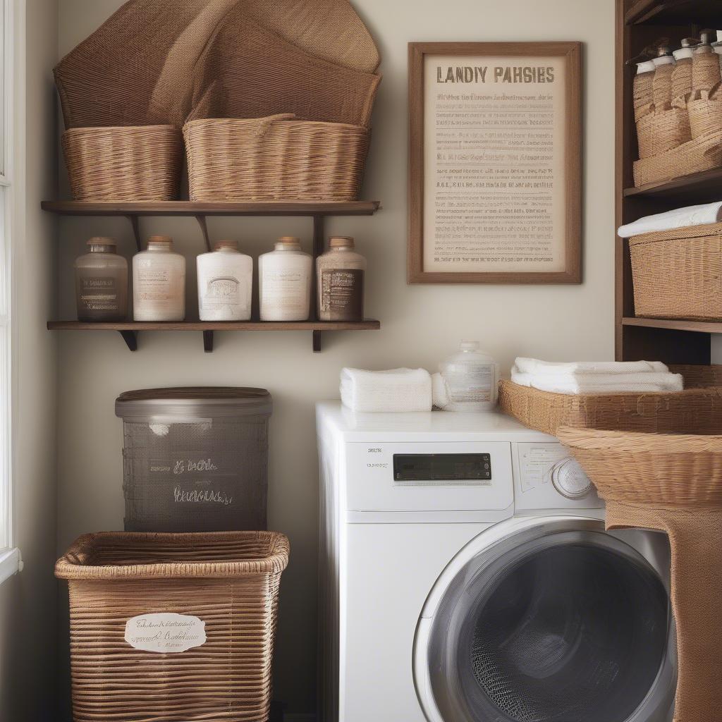 Rustic Laundry Room Decor