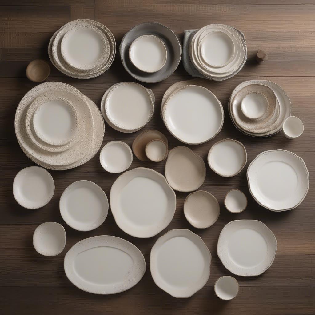 Rustic Plate Shapes and Sizes