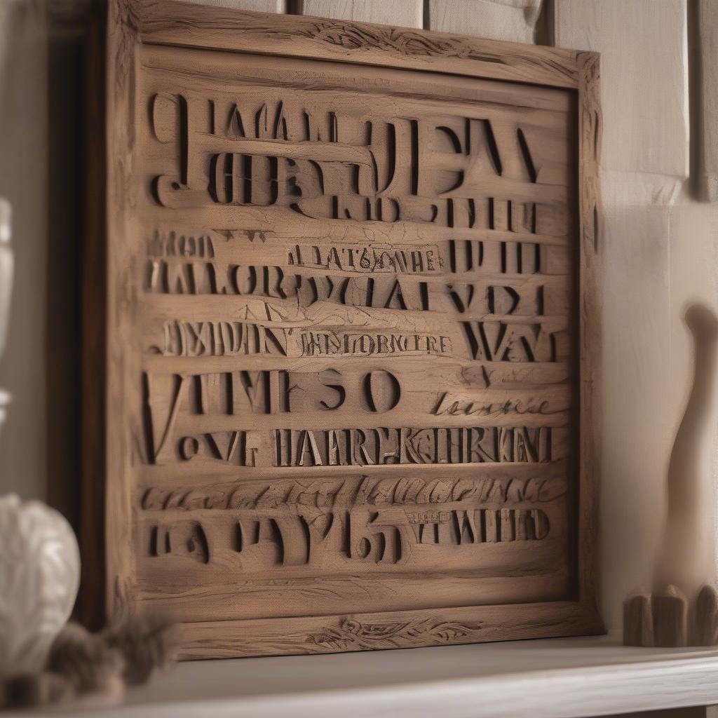 Rustic Scripture Wall Art Wood