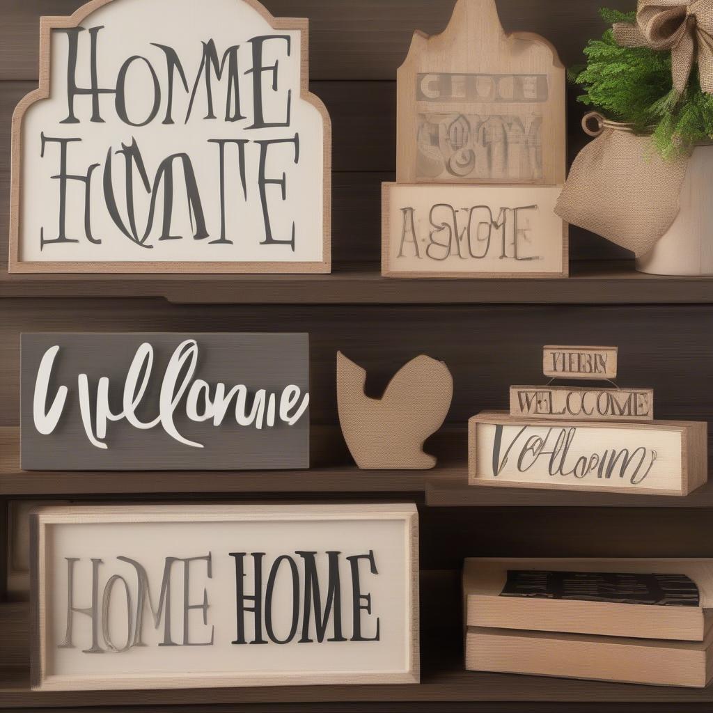 Rustic Small Wooden Signs for Home Decor