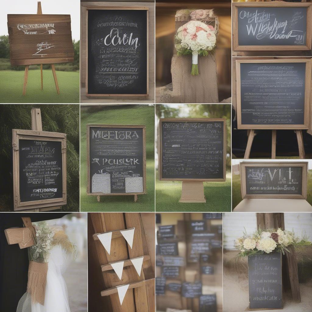 Different Materials for Rustic Wedding Signs