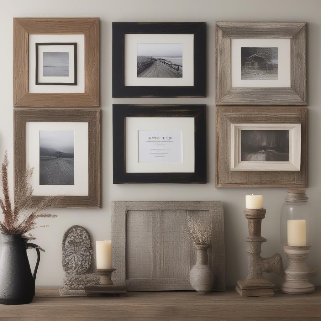 Rustic Wood Frame Display Ideas