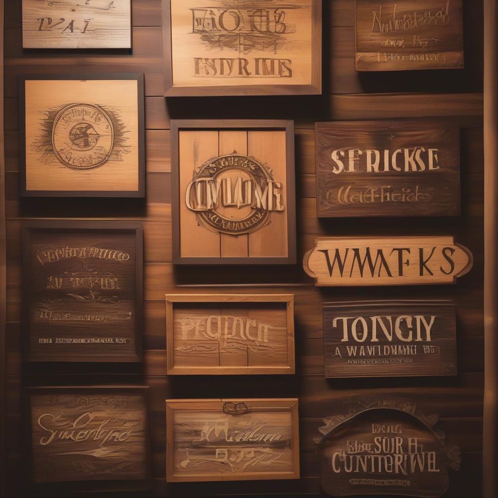 Rustic wooden custom signs add a touch of warmth and personality to any home.