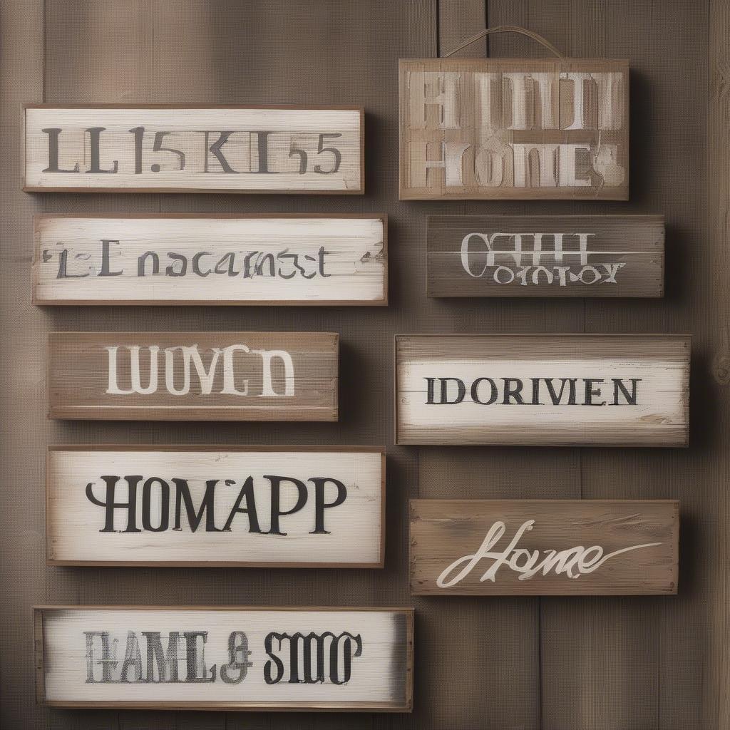 Rustic Wooden Home Signs for Farmhouse Decor