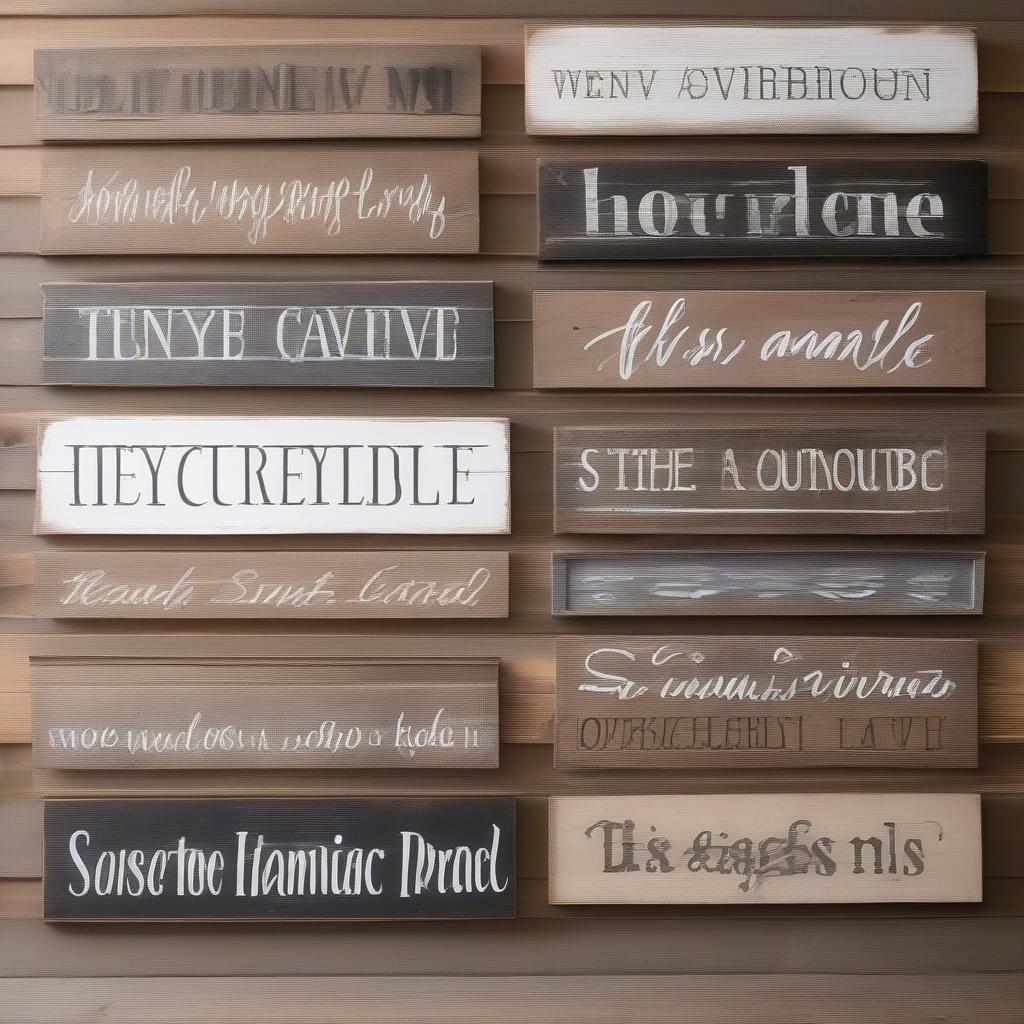 Rustic wooden home wall signs add a touch of warmth and charm