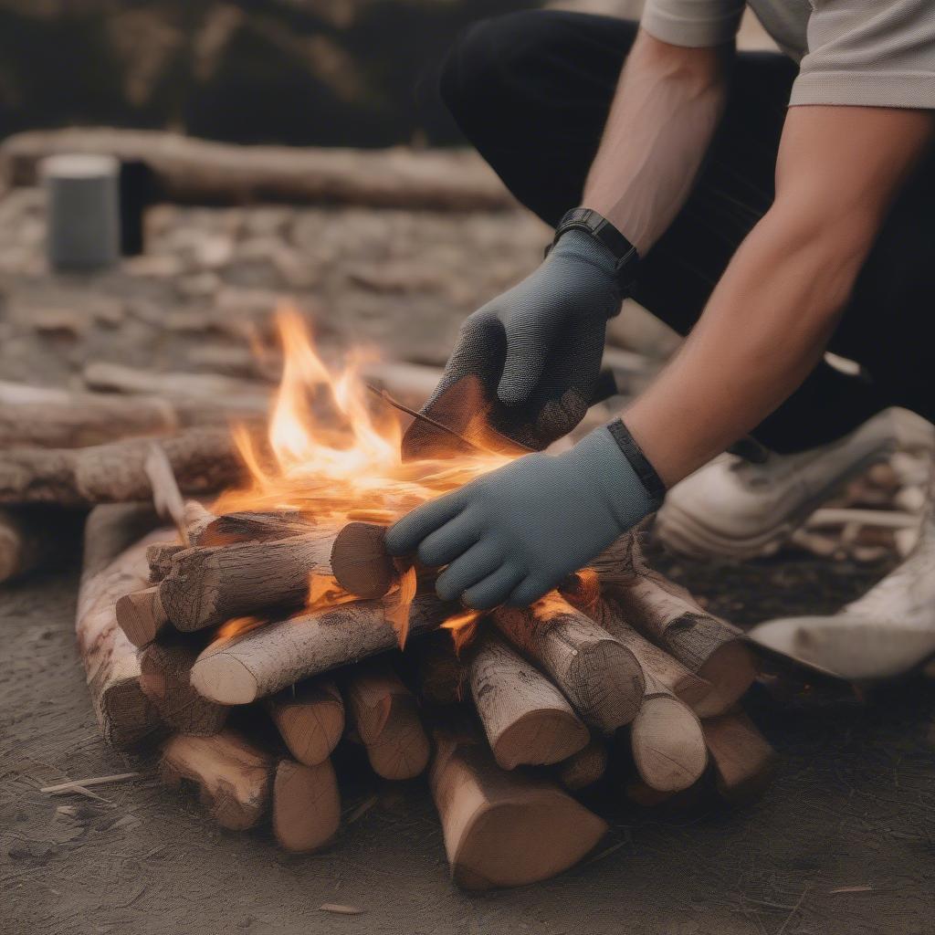 Using a Campfire Poker Safely