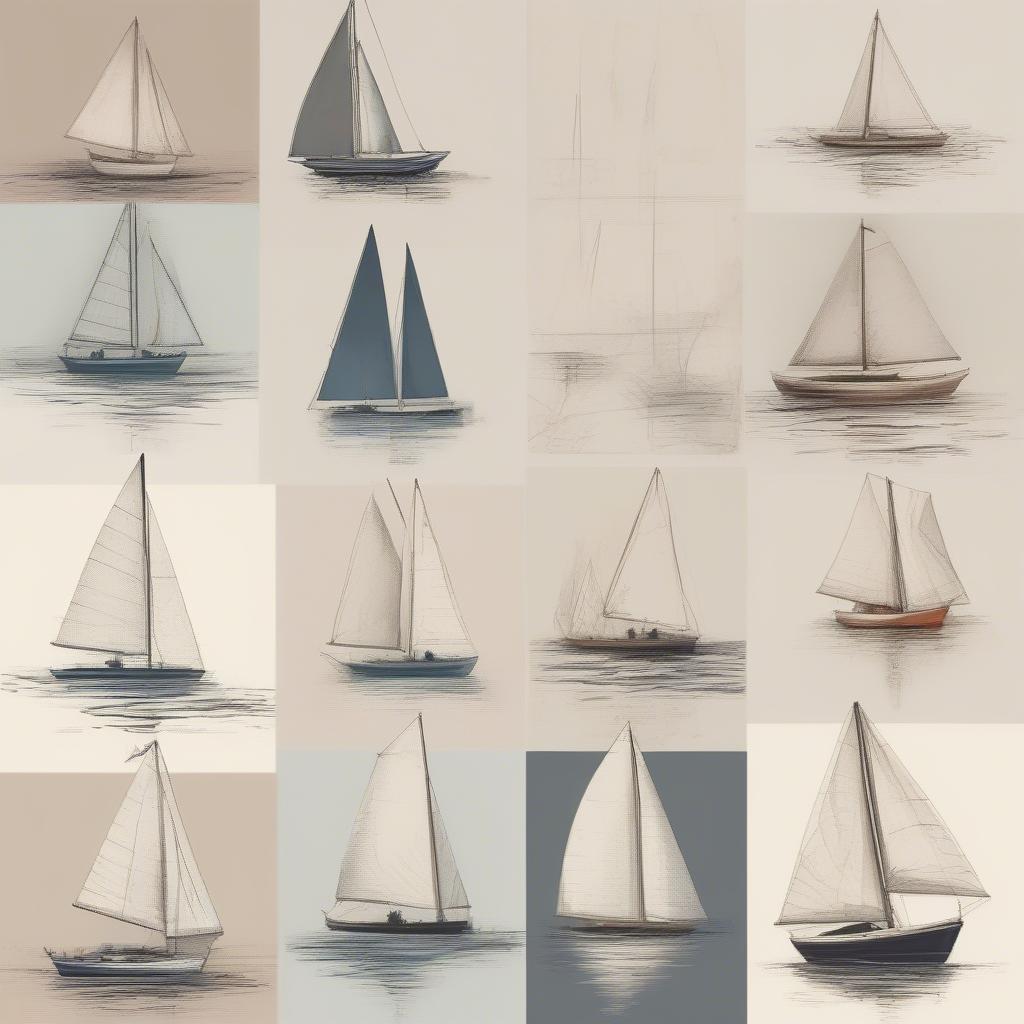 Various Styles of Sailboat Canvas Art