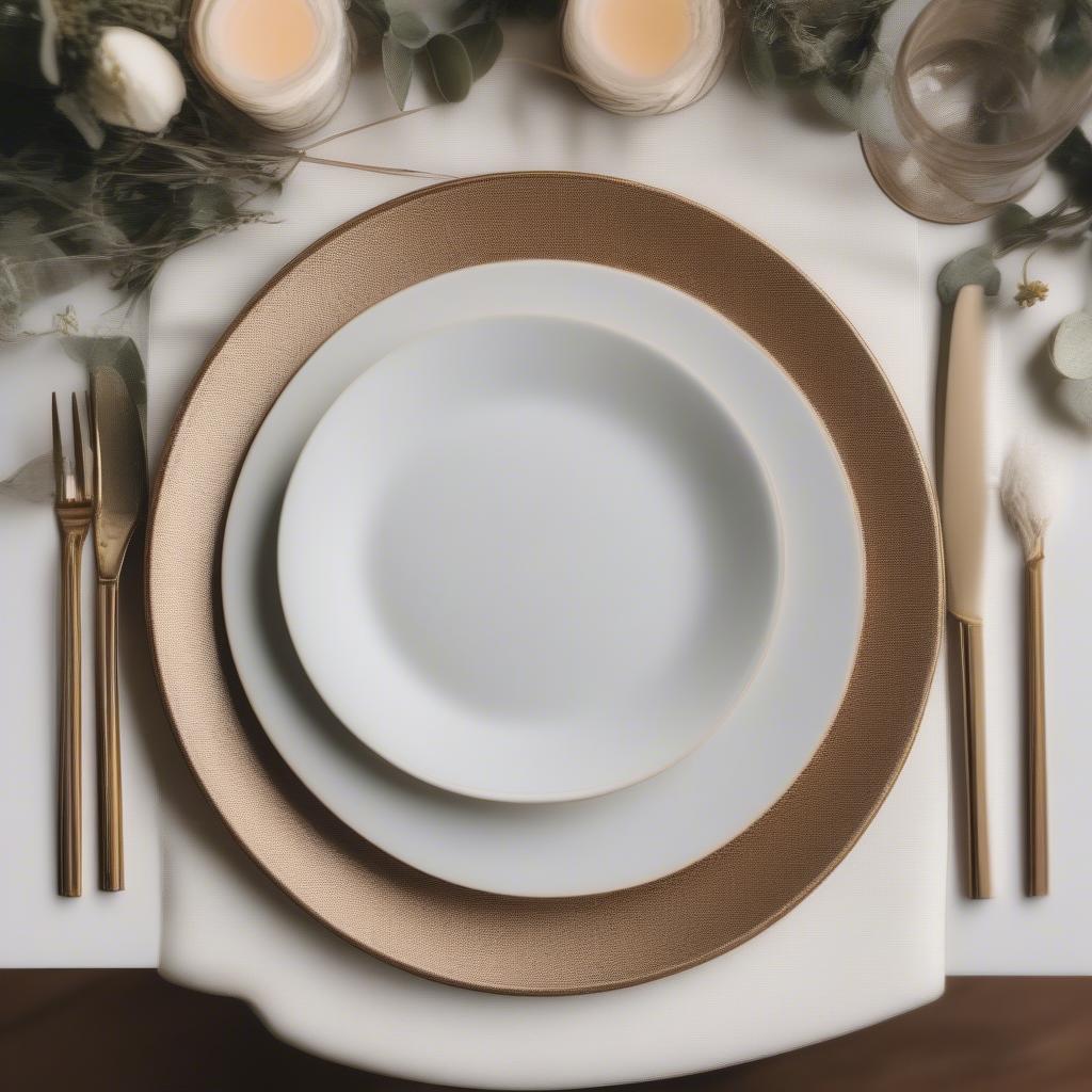 Elegant Salad Plate Table Setting