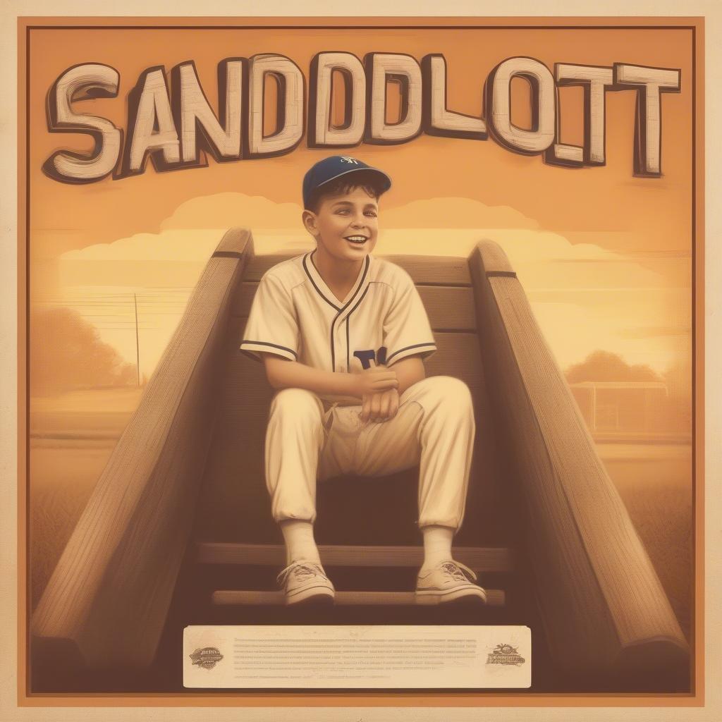 The Sandlot movie poster, evoking nostalgia for childhood summers.