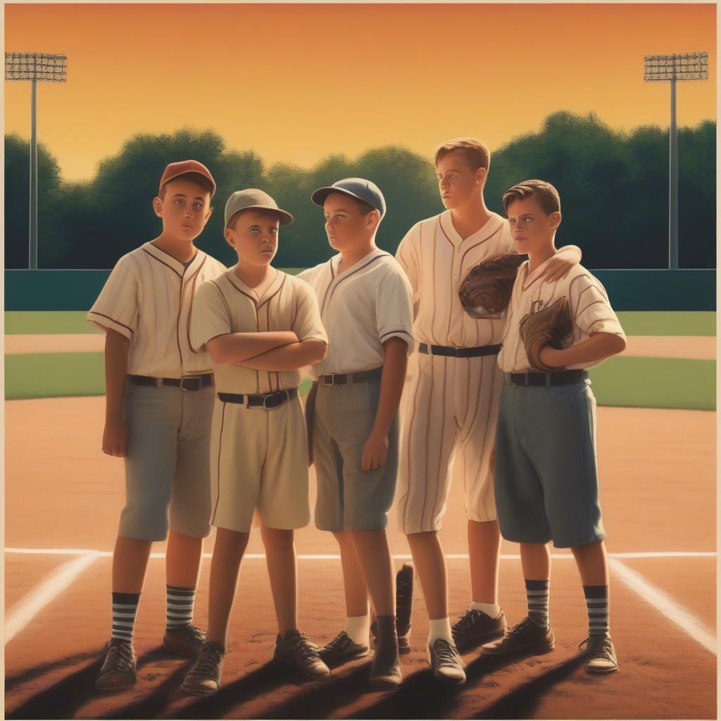 The Sandlot Classic Movie Poster Design