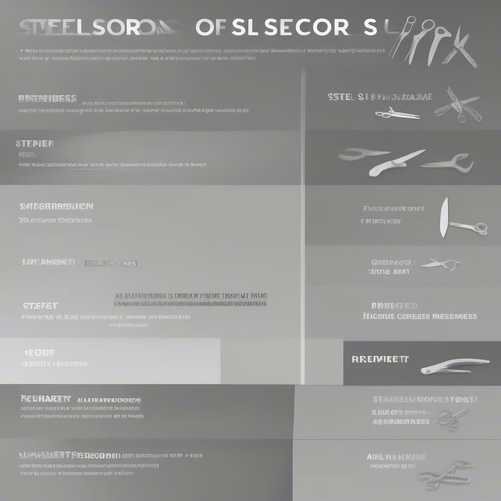 Comparing Scissors Steel Types