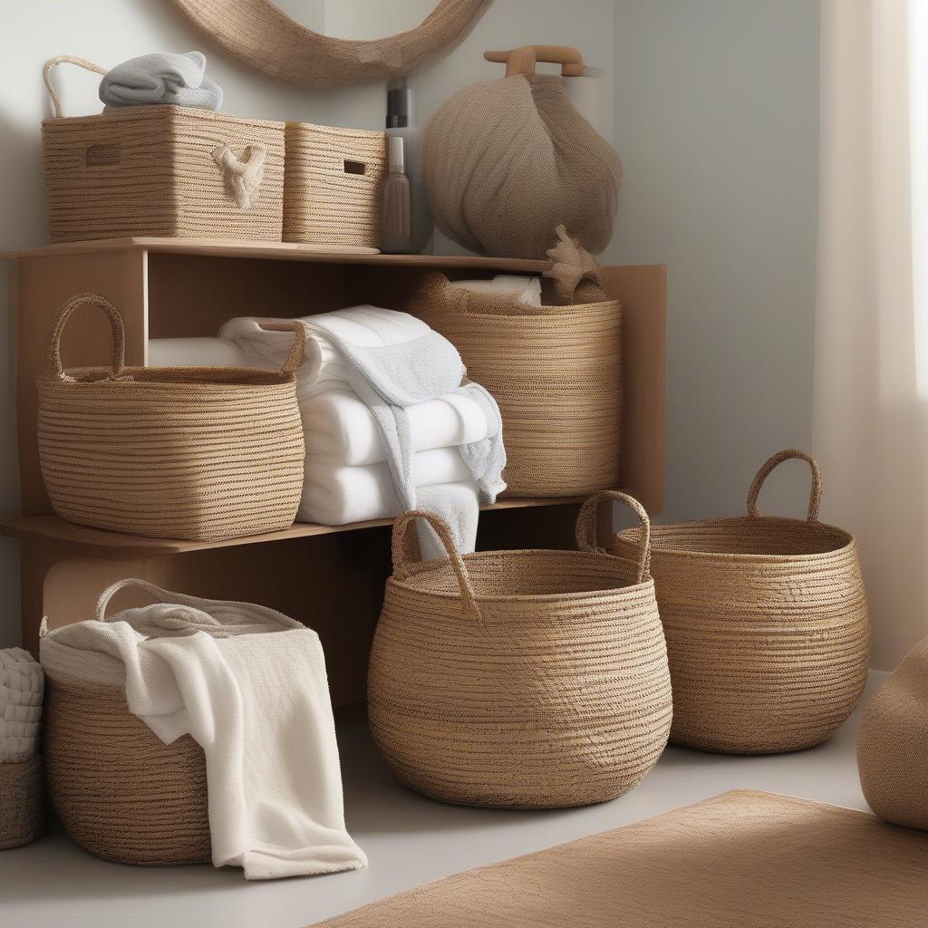 Seagrass Basket Storage Ideas