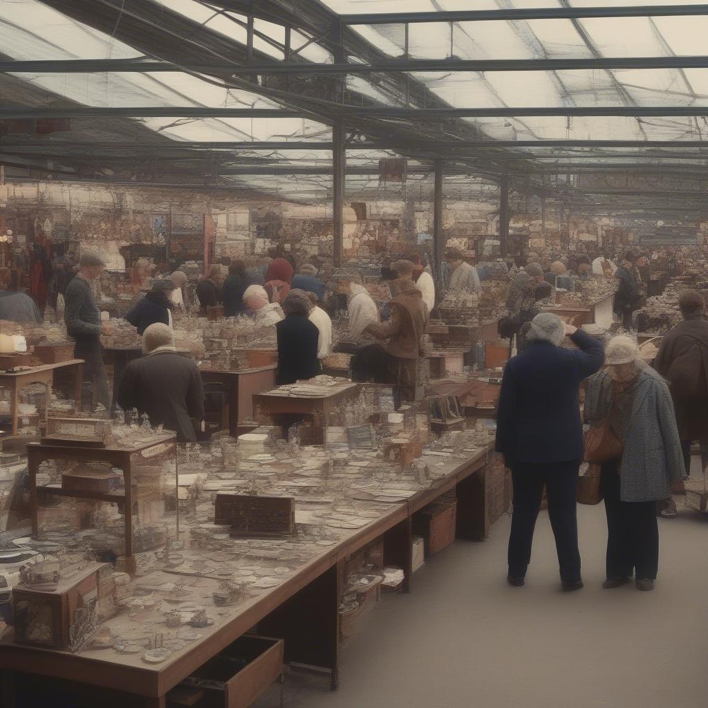 Searching for Vintage Match Holders at a Flea Market