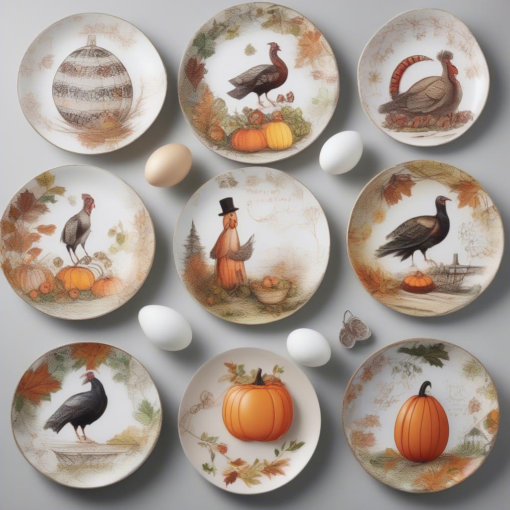 Seasonal Plate Decorations: Festive designs for holidays