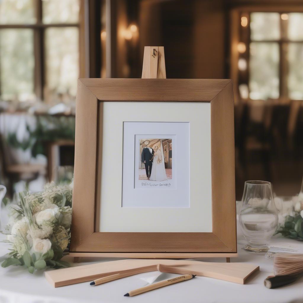 Picture Frame Signature Wedding Guest Book Alternative