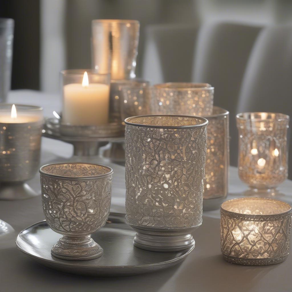 Variety of Silver Votives