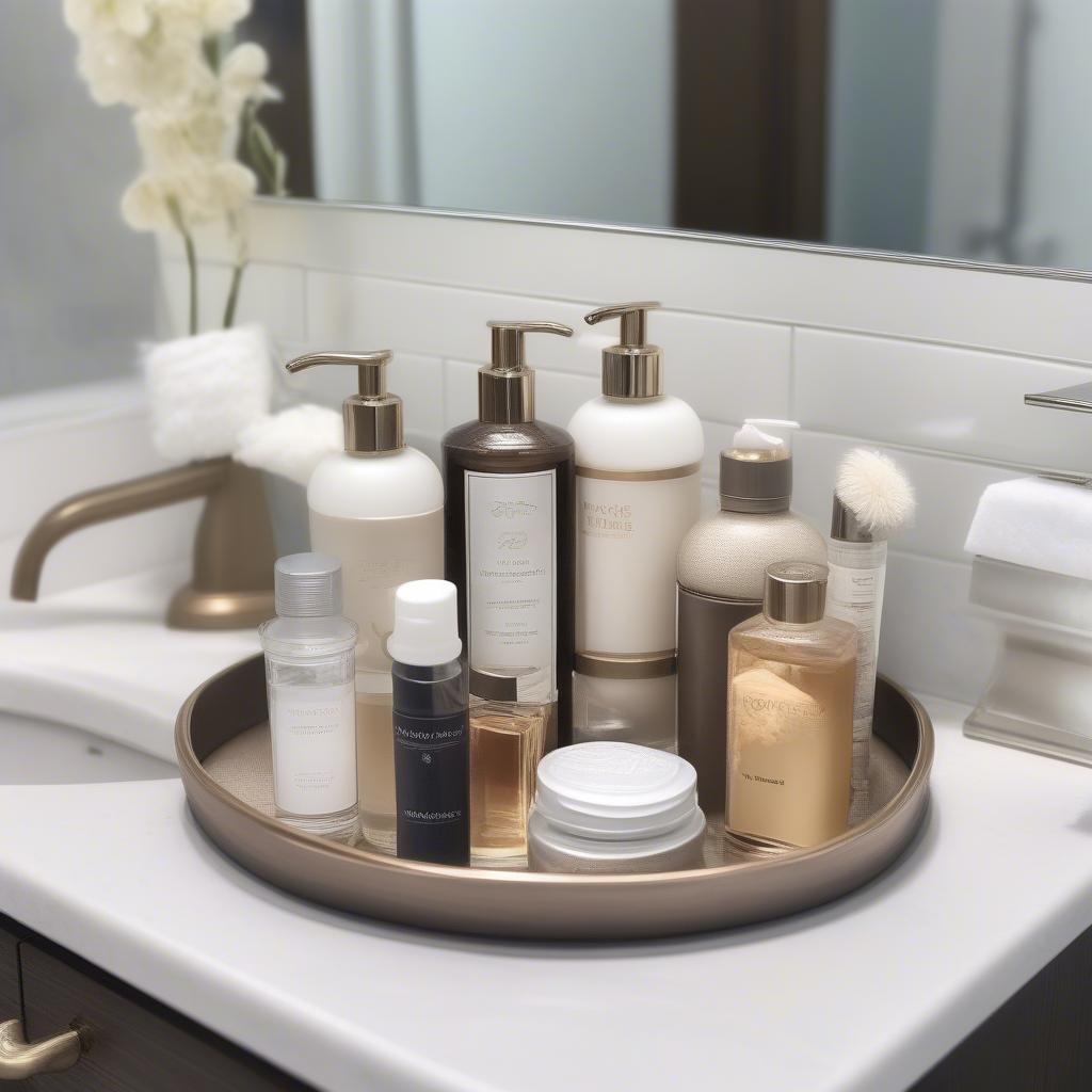 Small 2 Tier Tray - Bathroom Organization