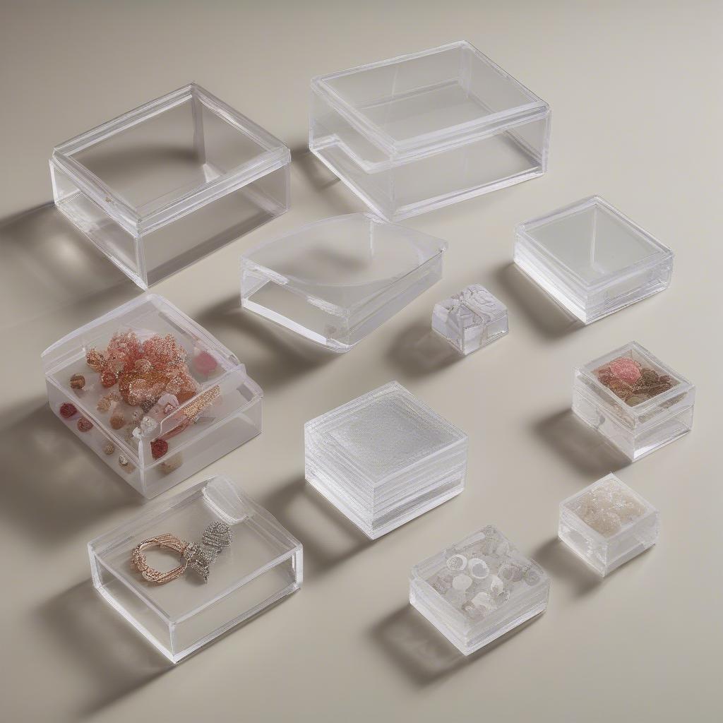 Various Small Acrylic Boxes