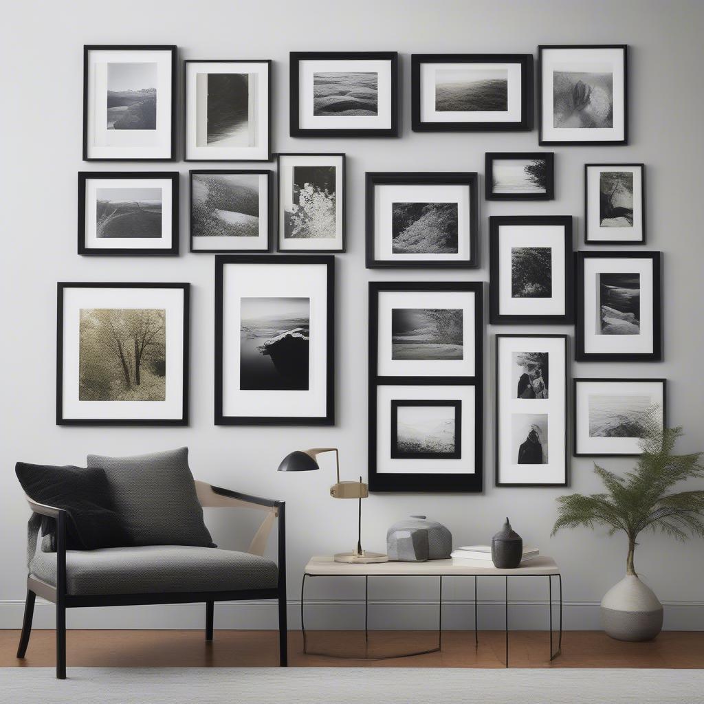 Small Black Frames Gallery Wall