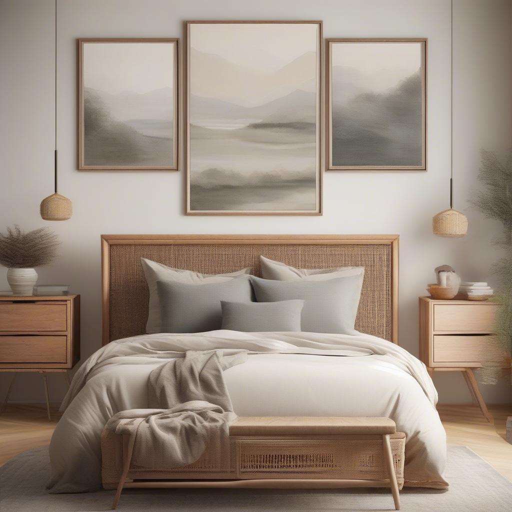 Small Canvas Art Above Bed