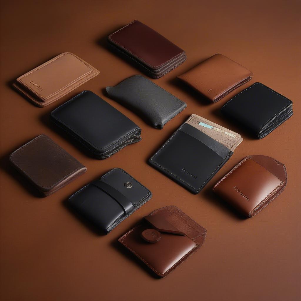 Leather Small Card Wallet Options