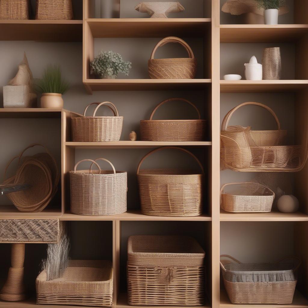 Various Small Decorative Wicker Basket Styles