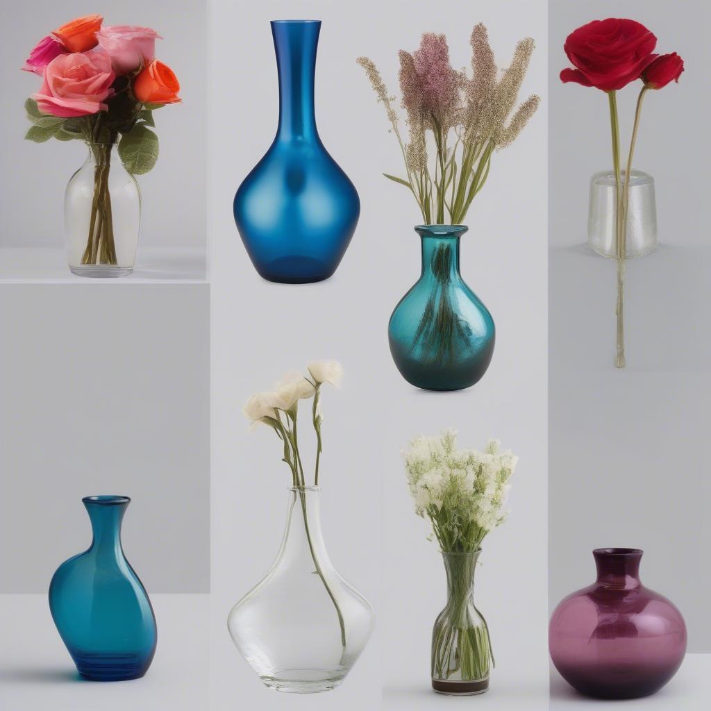 Variety of Small Flower Vases in Bulk