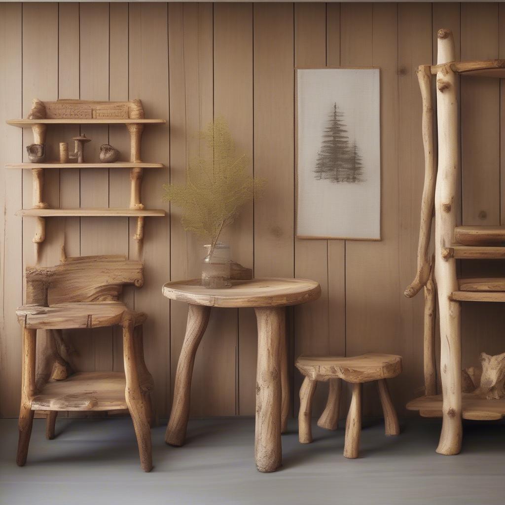 Small Wood Tree Furniture