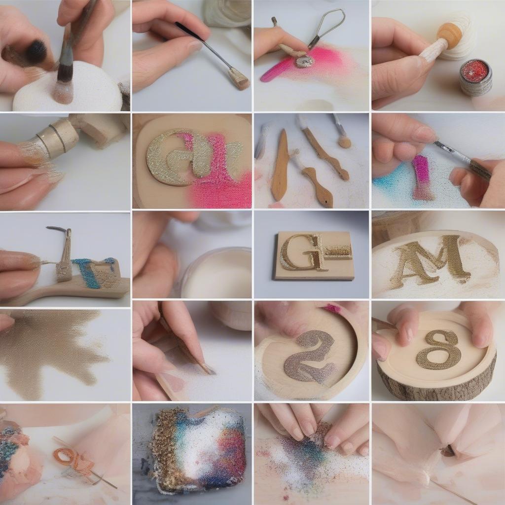 Techniques for Decorating Small Wooden Initials