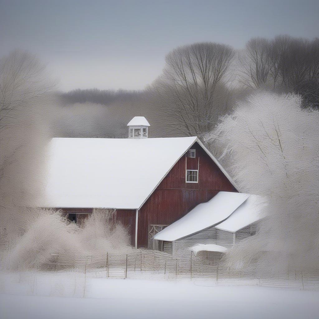 Winter Barn at Smallwood Farms