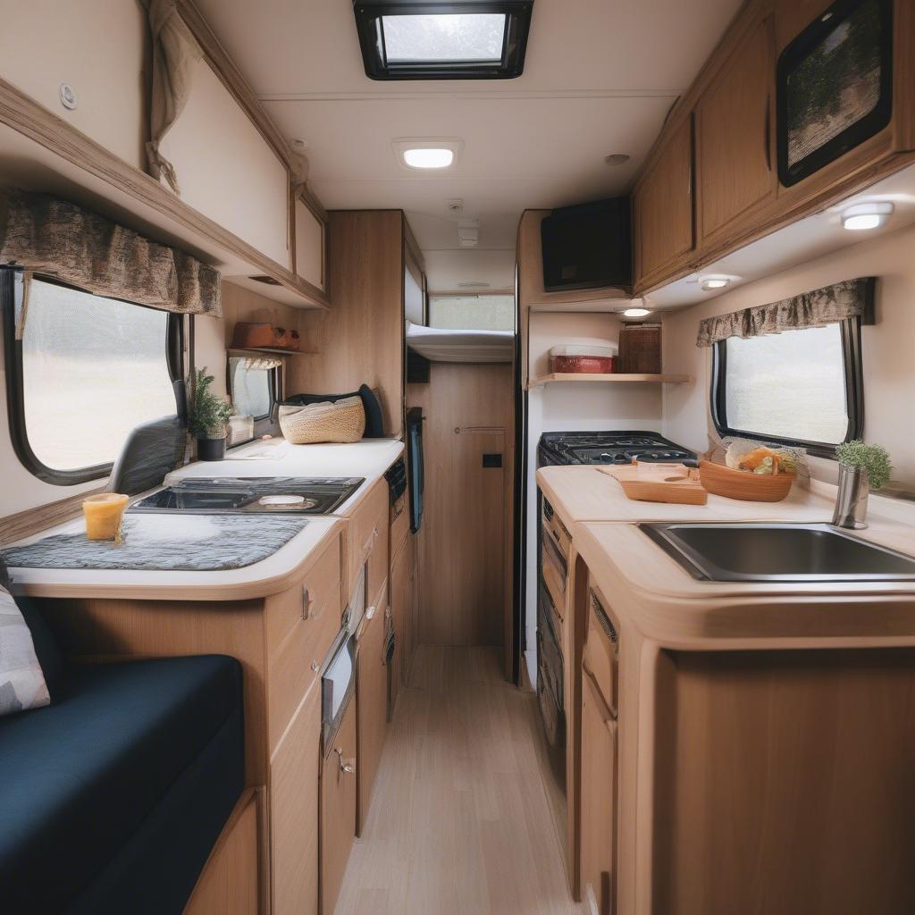 Inside a Smallwoods Camper