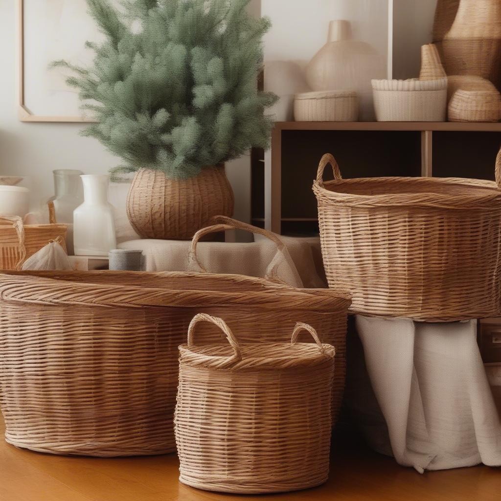 Wicker baskets on sale during Smallwoods Cyber Monday event