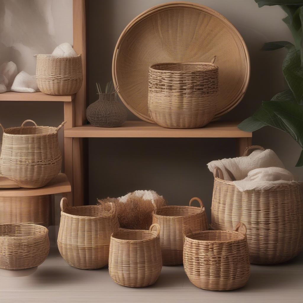 Smallwoods Leavenworth Rattan Baskets