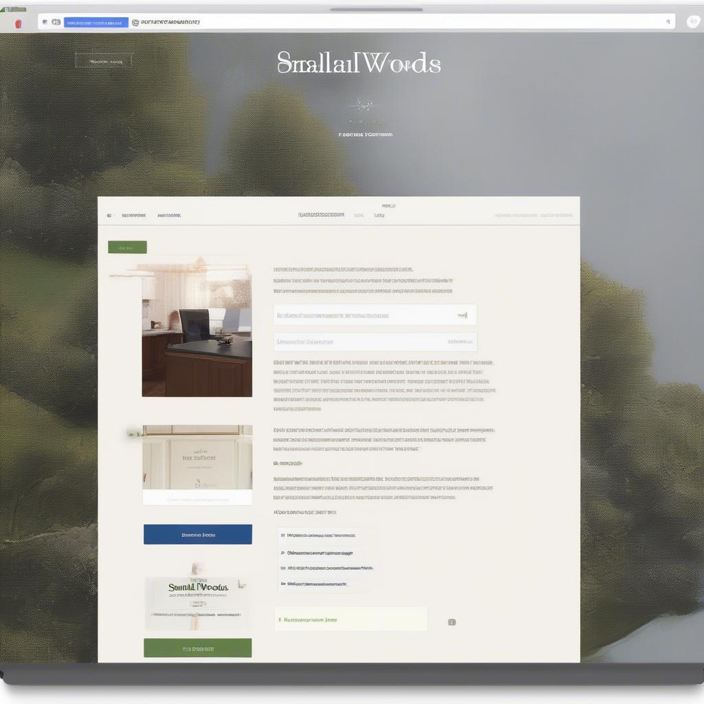 Smallwoods website with highlighted customer service contact information.