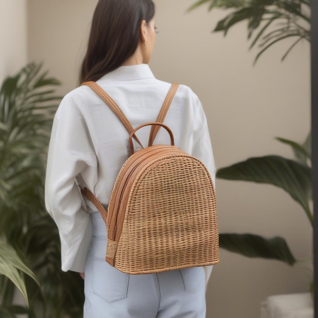 Sophisticated Rattan Backpack Styles