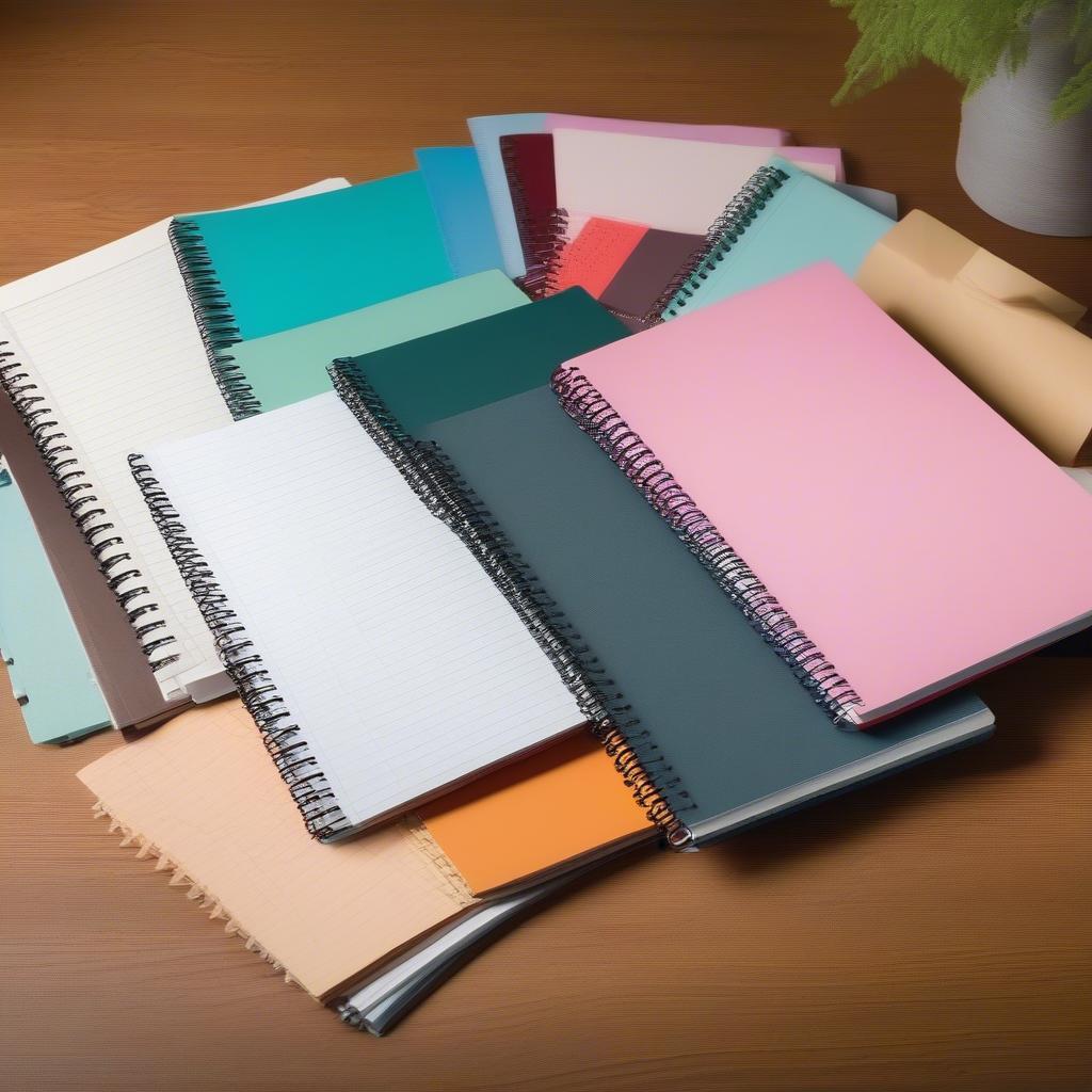 Variety of Spiral Bound Notebooks