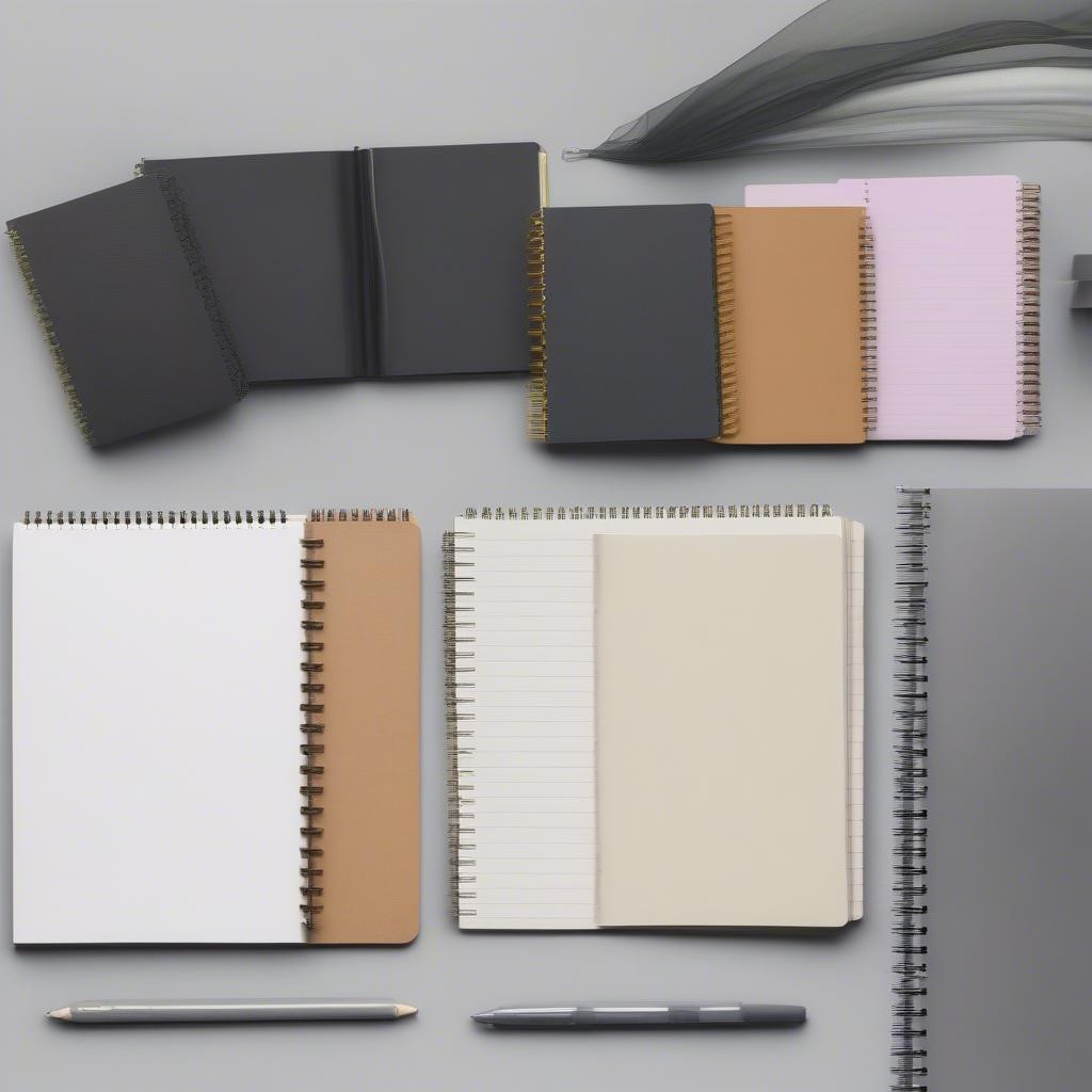 Various Spiral Bound Notebooks