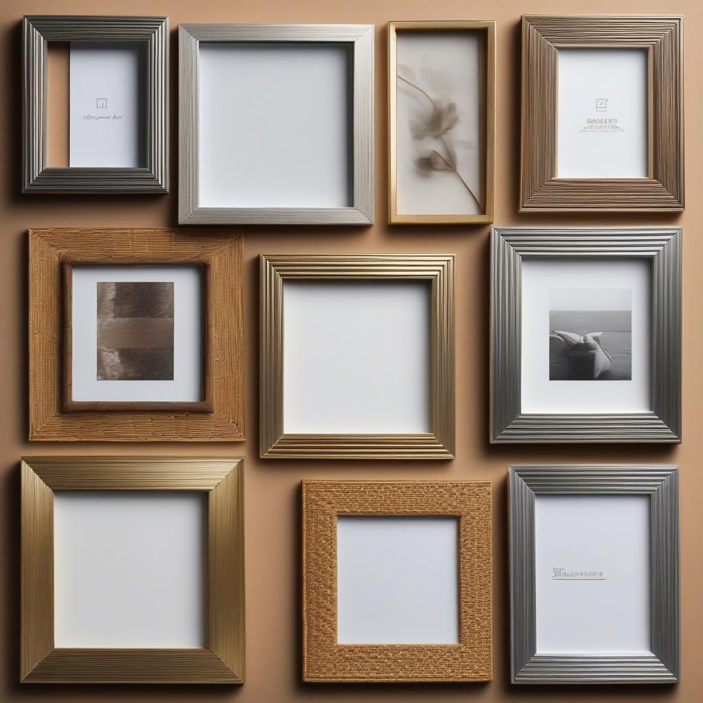 Square Photo Frames 8x8: Wood, Metal, and Wicker Options