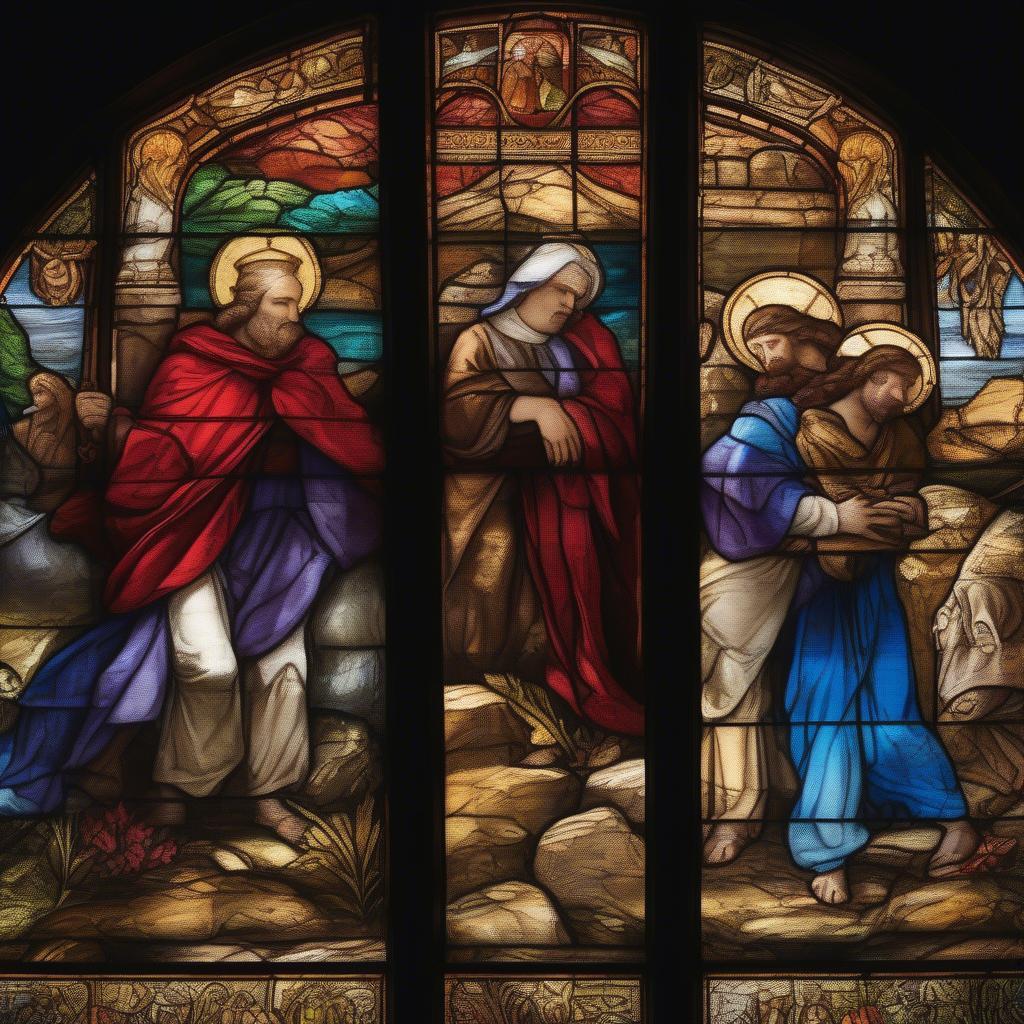 Stained Glass Religious Window Art