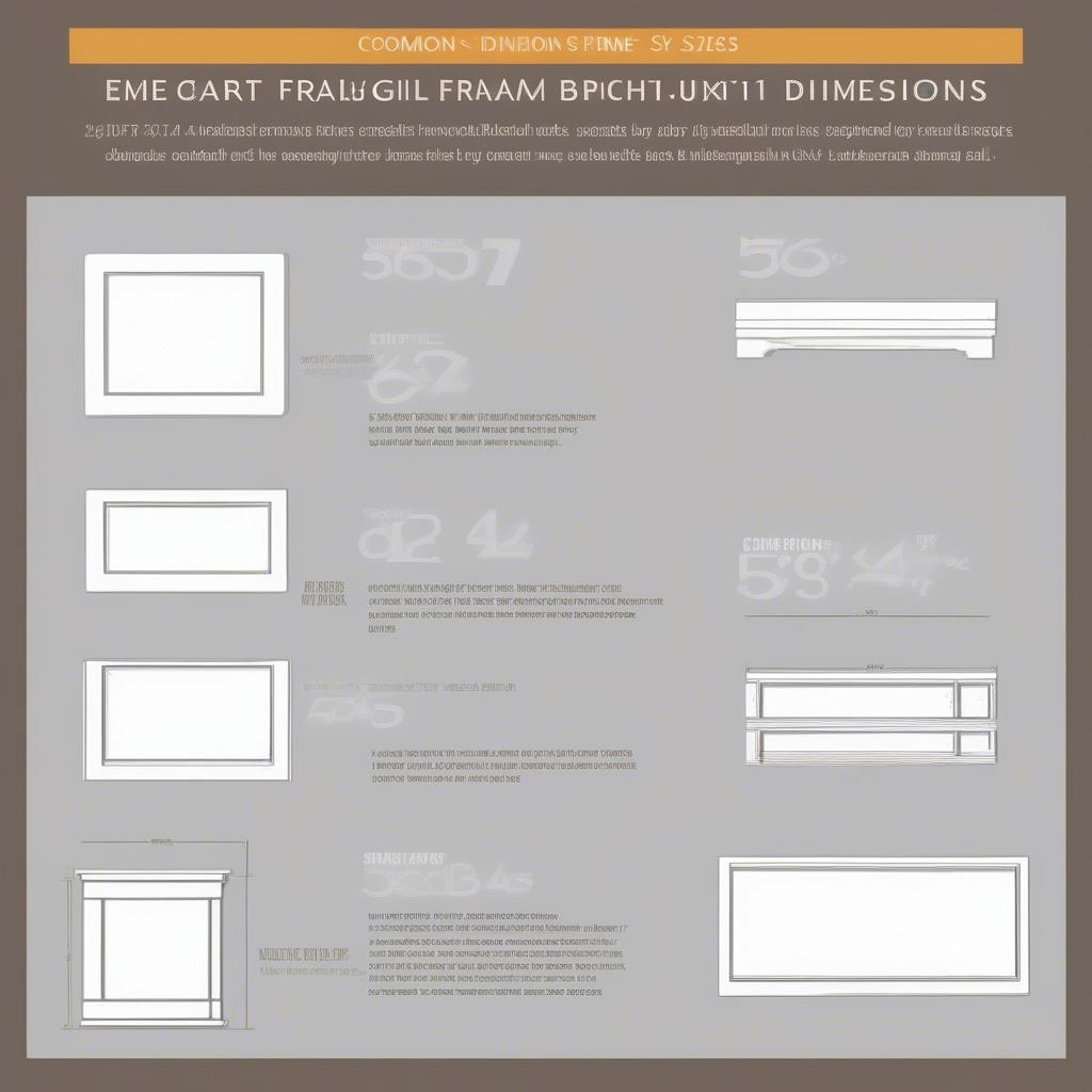 Standard Frame Sizes Chart