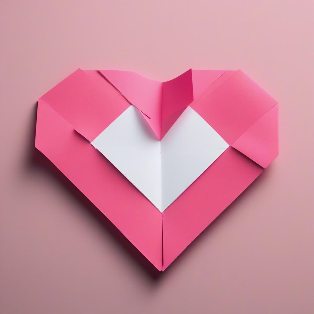 Basic Sticky Note Heart Folding Technique