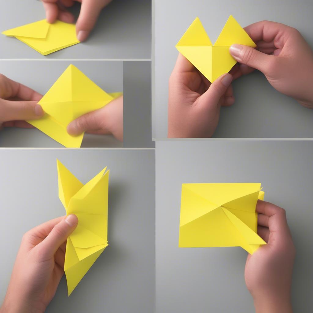 Creating a Heart with a Sticky Note: The Classic Fold