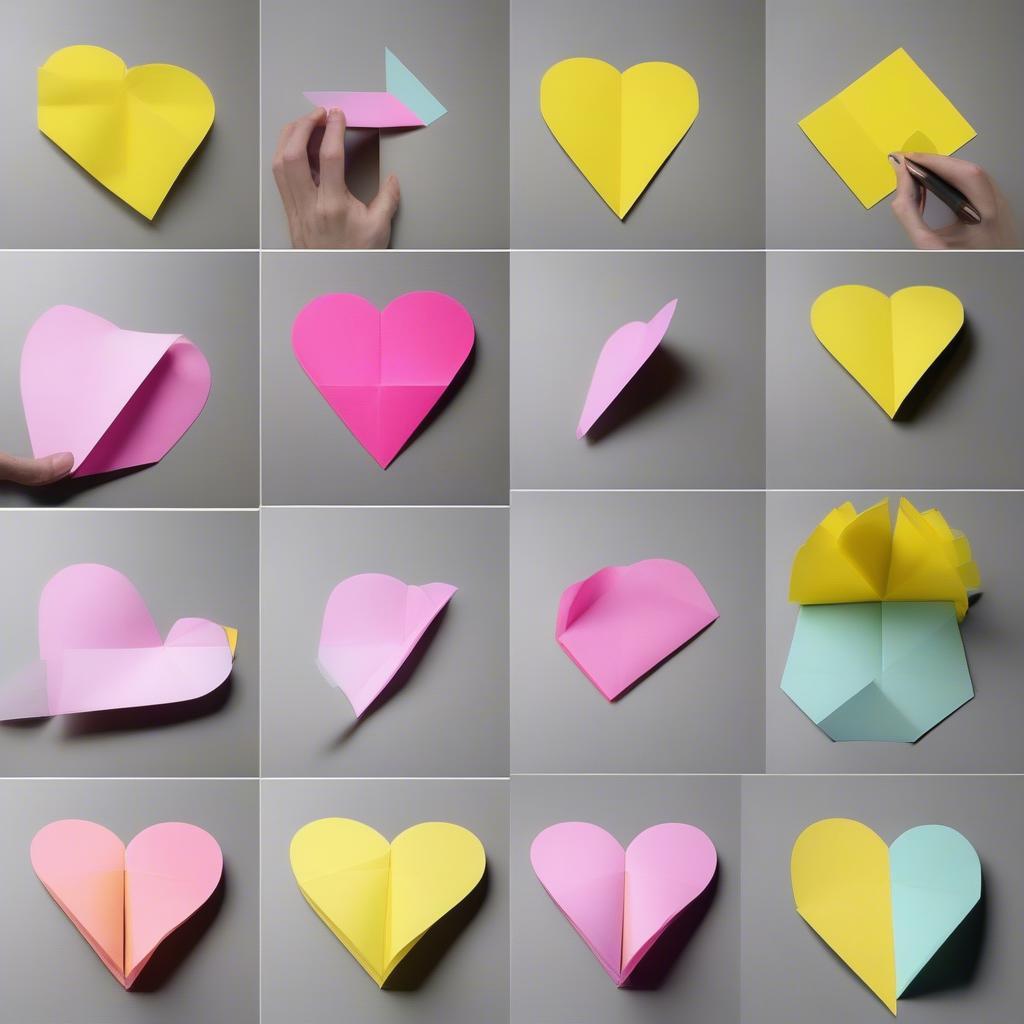 Creating a Heart with Sticky Notes